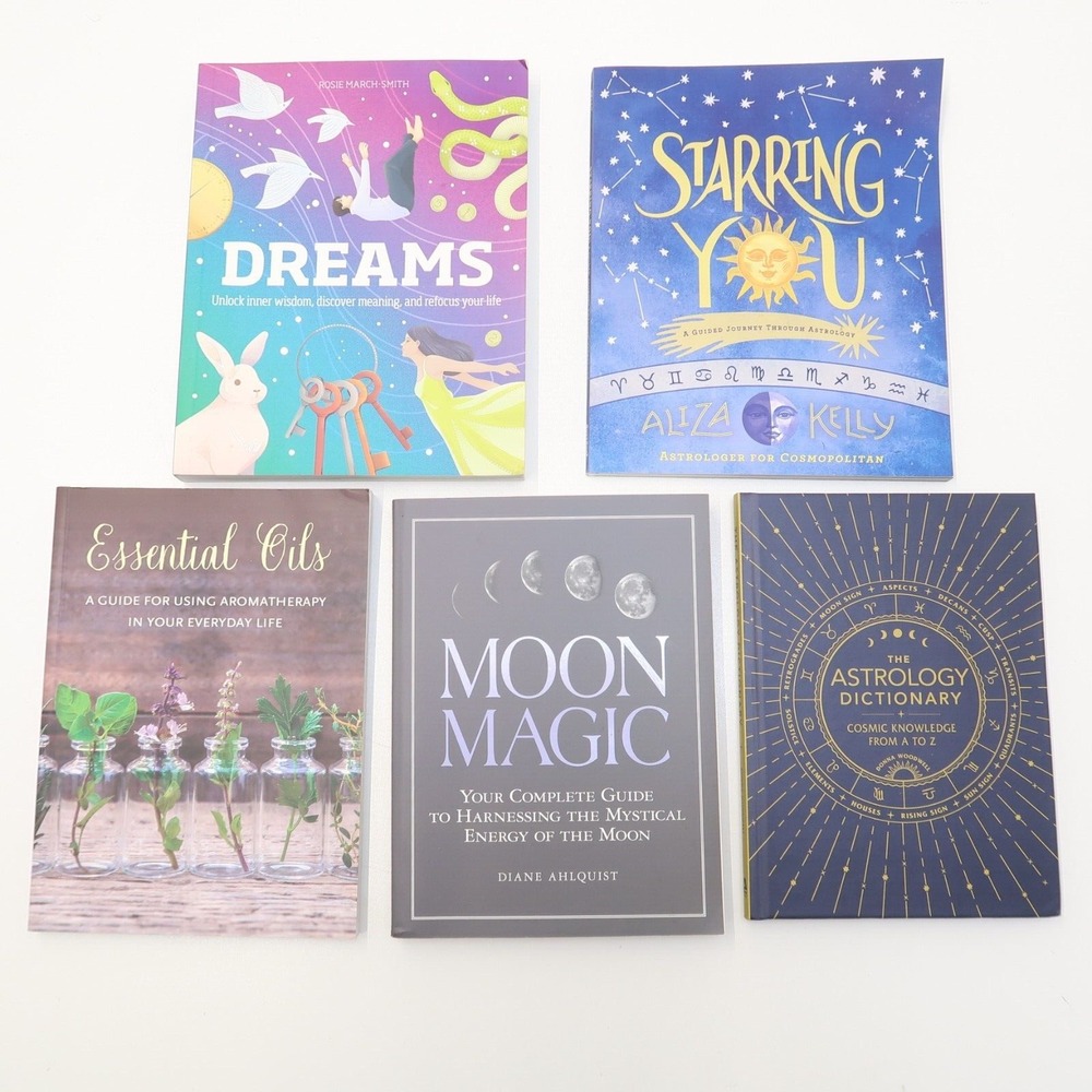 Moon Magic, Essential Oils, Dreams, Starring You, Astrology Book Lot Mystical